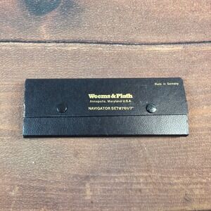 Weems & Plath Navigator Set #761/7" OS Black Excellent German Drafting Tools